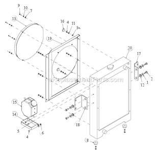 Page O Diagram and Parts List for MK-4036KB  MK Diamond Concrete Saw